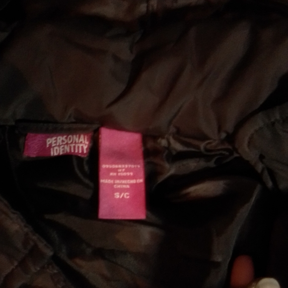 Personal Identity Women's Small Brown Hooded Jacket - Picture 3 of 4